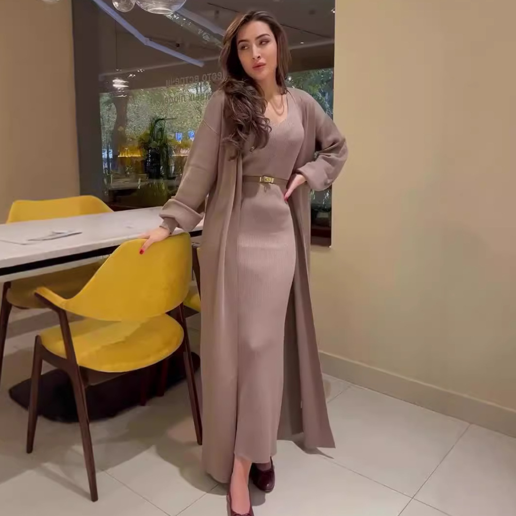Winter Clothing Gear - Women Knitted Dress Suit Cardigan Knitting