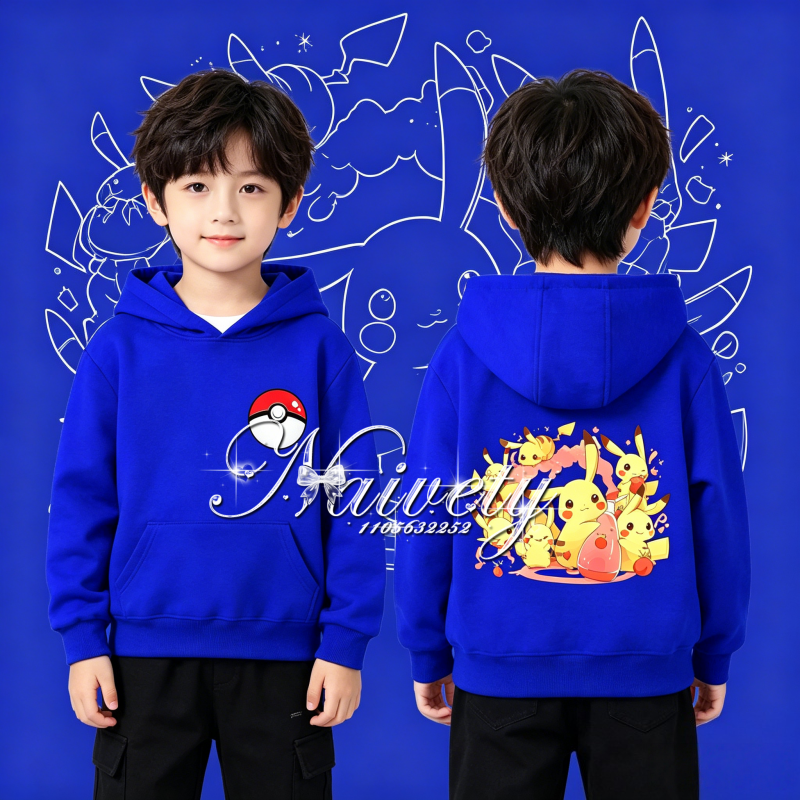 Winter Clothing For Kids - 2026 New Arrival Pokemon Pikachu Graphic