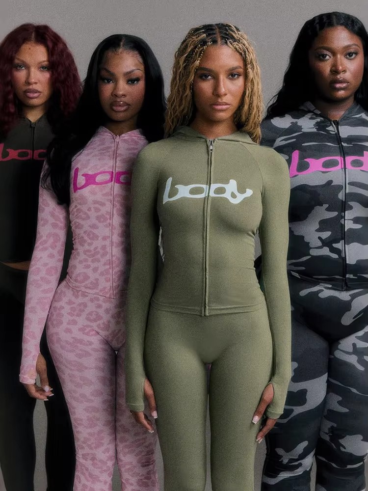 Winter Clothing Online - Weird Puss Letter Print Tracksuit 2-Piece