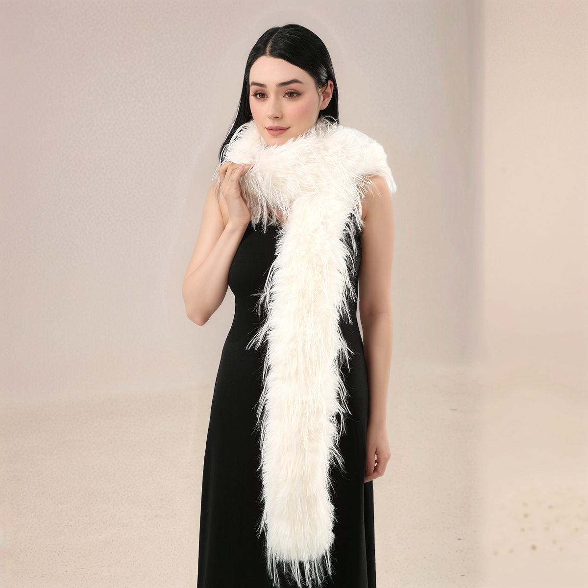 Winter Clothing For Sale - Women Faux Rabbit Fur Long Scarf