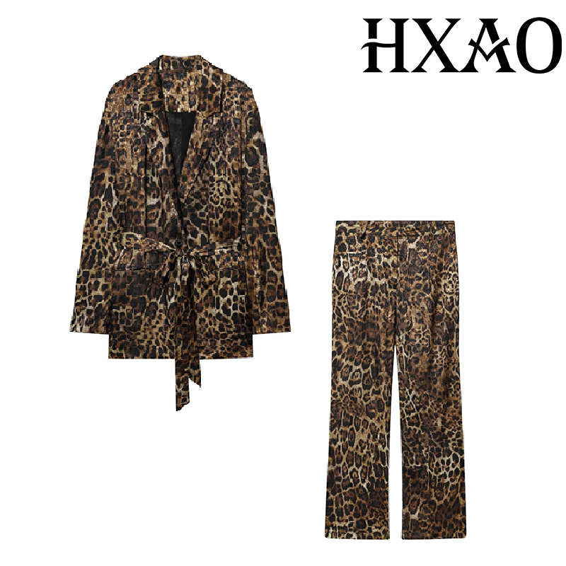 HXAO Leopard Pants Sets 2 Piec - Winter Clothing Online incelemesi ve fiyatı