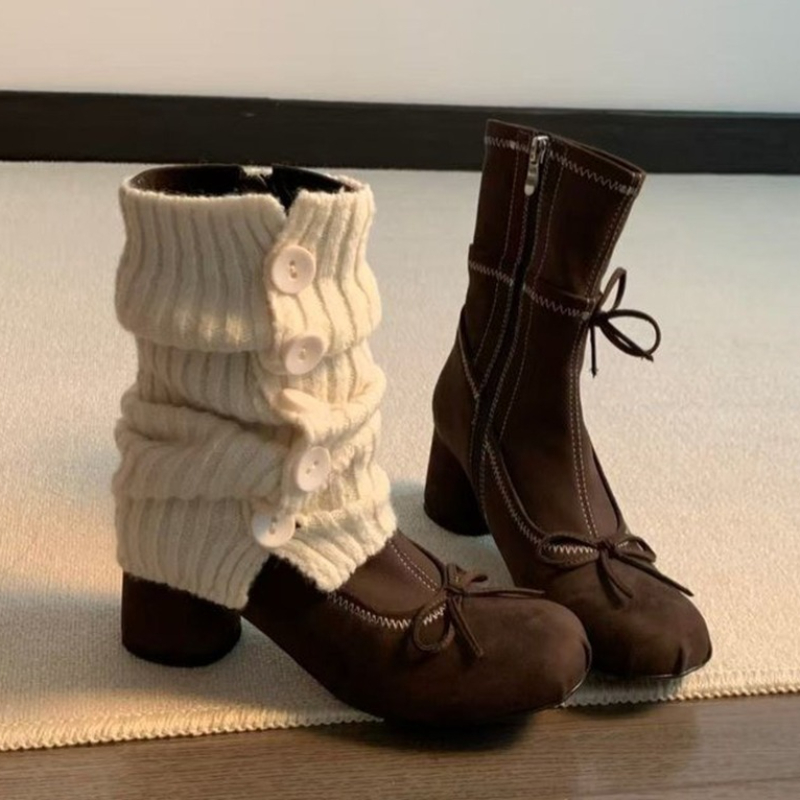 Bow High Heels Women Boots New - Winter Clothing For Women incelemesi ve fiyatı