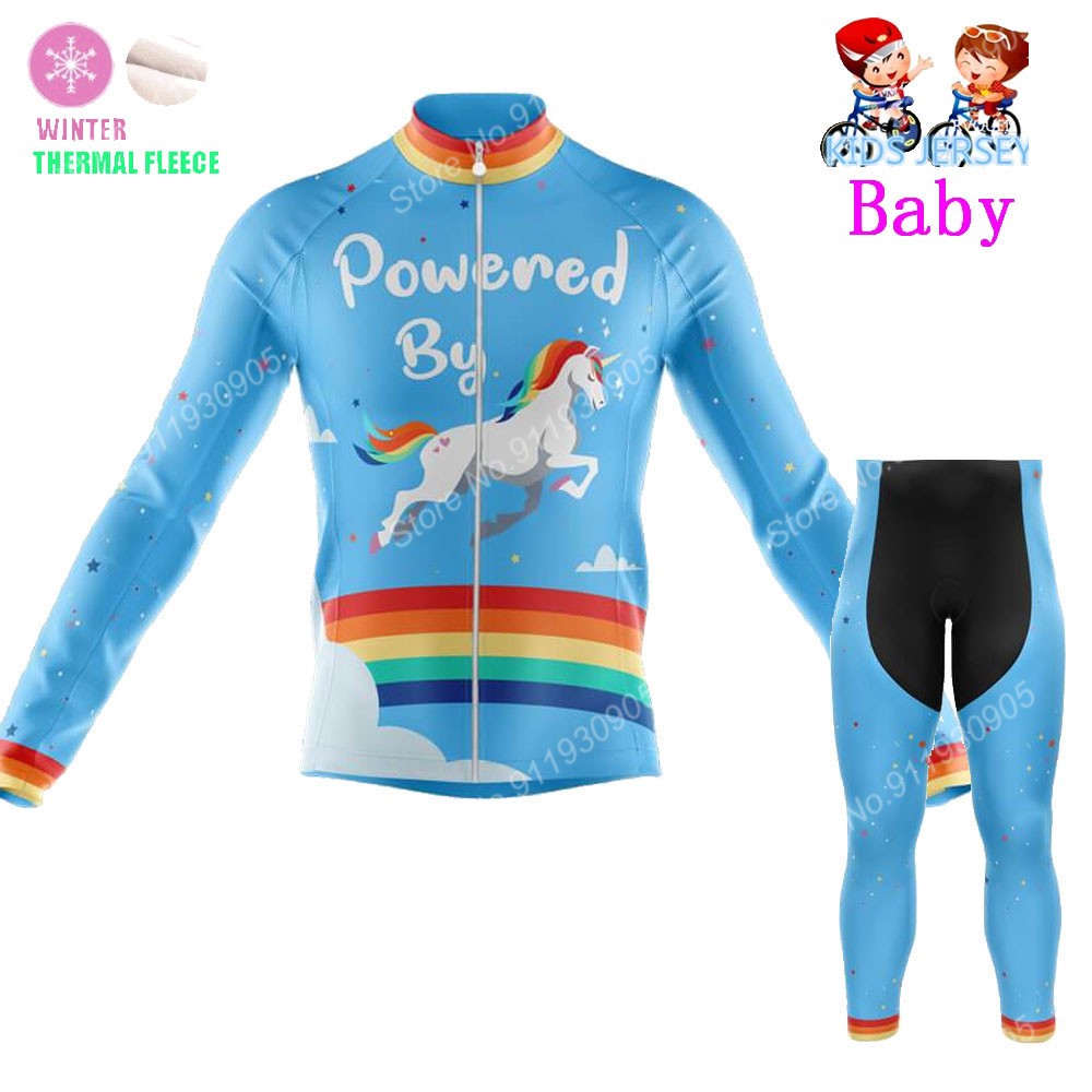 2022 Kids Unicorn Cycling Jers - Winter Clothing For Kids incelemesi ve fiyatı