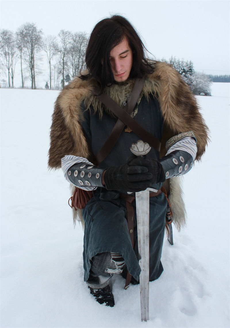 Viking Cloak Faux Fur Collar C - Winter Clothing Accessories incelemesi ve fiyatı