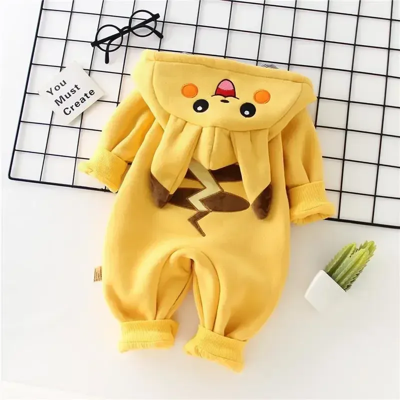 New Cute Cartoon Pokemon Pikac - Winter Clothing For Kids incelemesi ve fiyatı