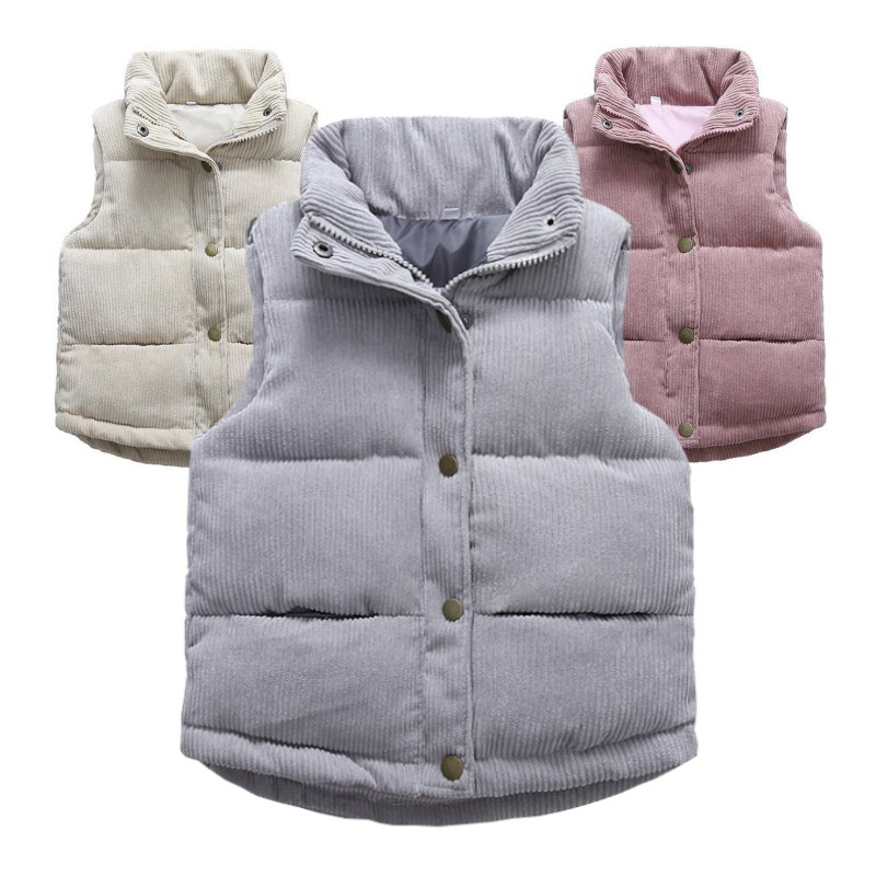 Kids Boys Girls Corduroy Vests - Winter Clothing For Kids incelemesi ve fiyatı