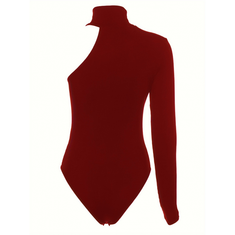 Solid Asymmetric One Shoulder  - Winter Clothing For Women incelemesi ve fiyatı