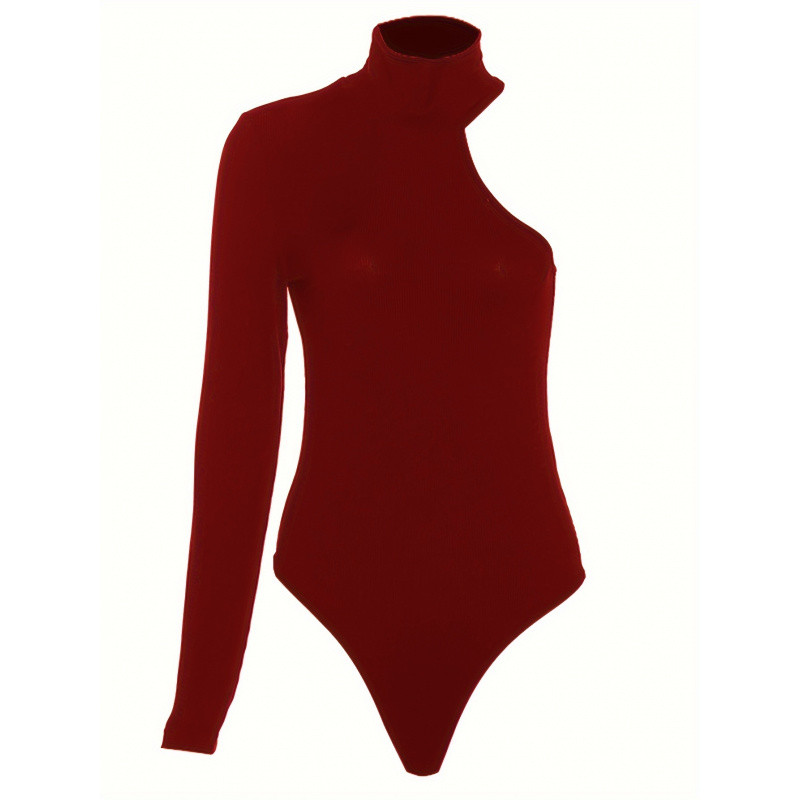 Solid Asymmetric One Shoulder  - Winter Clothing For Women incelemesi ve fiyatı