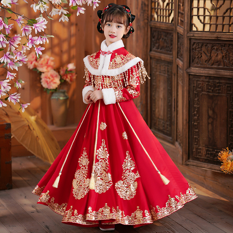 Girls Red Chinese New Year Clo - Winter Clothing For Kids incelemesi ve fiyatı