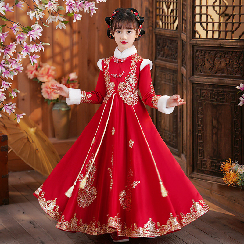 Girls Red Chinese New Year Clo - Winter Clothing For Kids incelemesi ve fiyatı