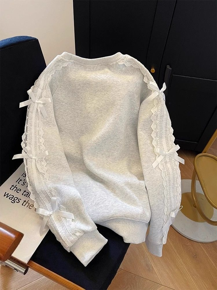 Round Neck Pearl Women's Sweat - Winter Clothing Essential incelemesi ve fiyatı