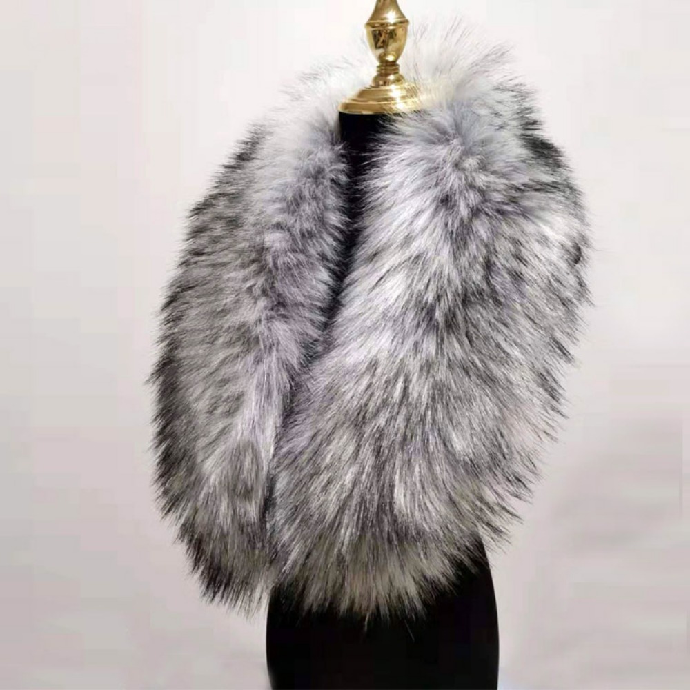 New 80cm Large Faux Fur Collar - Winter Clothing For Sale incelemesi ve fiyatı