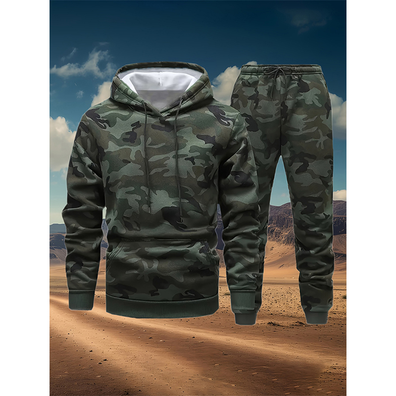 Autumn Camouflage 3D Print Hoo - Winter Clothing For Women incelemesi ve fiyatı
