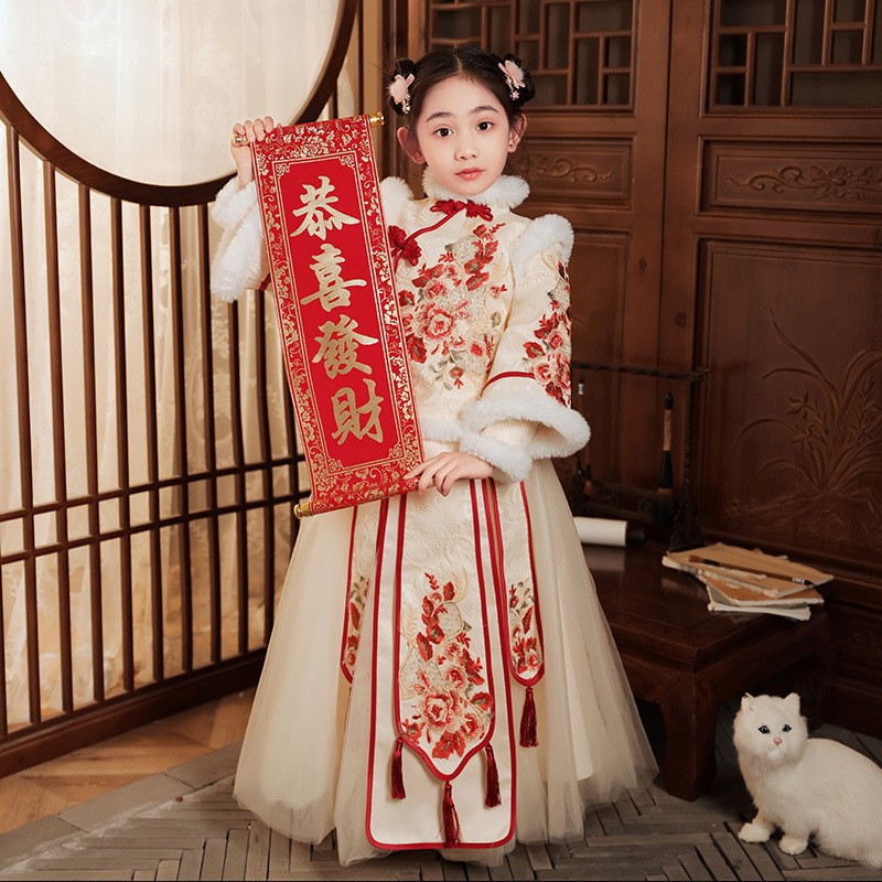 Red Chinese New Year Clothing  - Winter Clothing For Kids incelemesi ve fiyatı