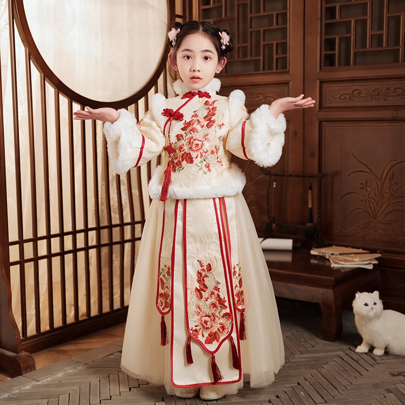 Red Chinese New Year Clothing  - Winter Clothing For Kids incelemesi ve fiyatı
