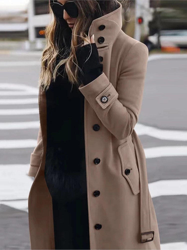 Women's New Woolen Coat Outerw - Winter Clothing For Kids incelemesi ve fiyatı